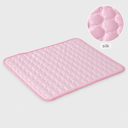 Breathable Ice Silk Pet Cooling Mat | Summer Cold Bed for Dogs & Cats