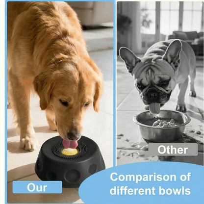 3-In-1 Suction Dog Lick Bowl with Rolling Ball & Brush, Mess-Free Slow Feeder for Liquid Treats & Yogurt, Anti-Slip Pet Lick Bowl