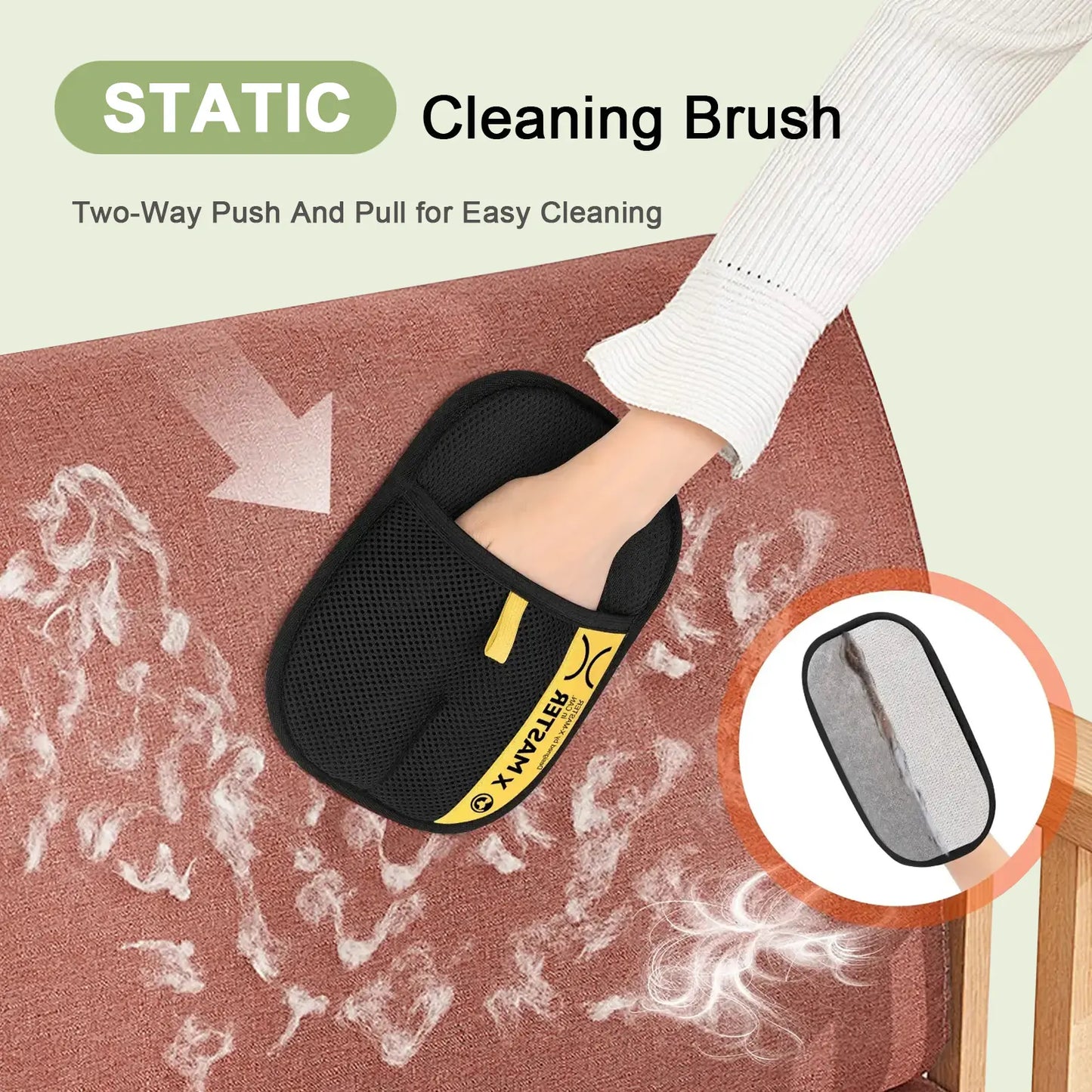 Ultimate Pet Grooming Gloves - Reusable Hair Remover for Cats & Dogs, Double-Sided Cleaning Mitt for Multi-Pet Homes, Effortless Fur Removal from Furniture & Carpets