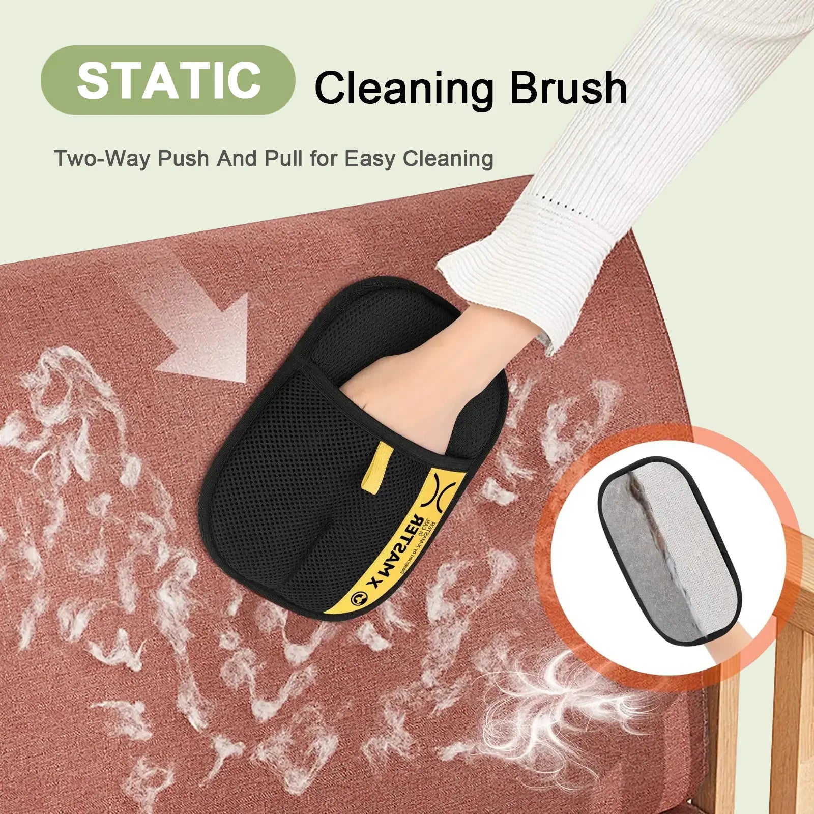 Ultimate Pet Grooming Gloves - Reusable Hair Remover for Cats & Dogs, Double-Sided Cleaning Mitt for Multi-Pet Homes, Effortless Fur Removal from Furniture & Carpets