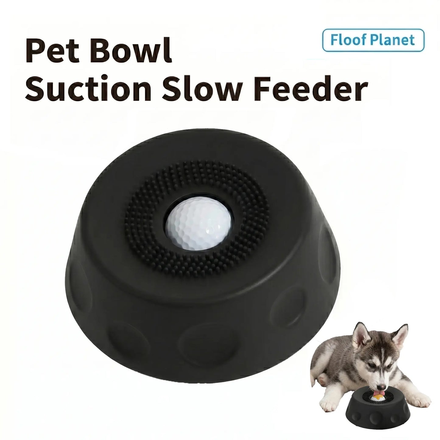 3-In-1 Suction Dog Lick Bowl with Rolling Ball & Brush, Mess-Free Slow Feeder for Liquid Treats & Yogurt, Anti-Slip Pet Lick Bowl
