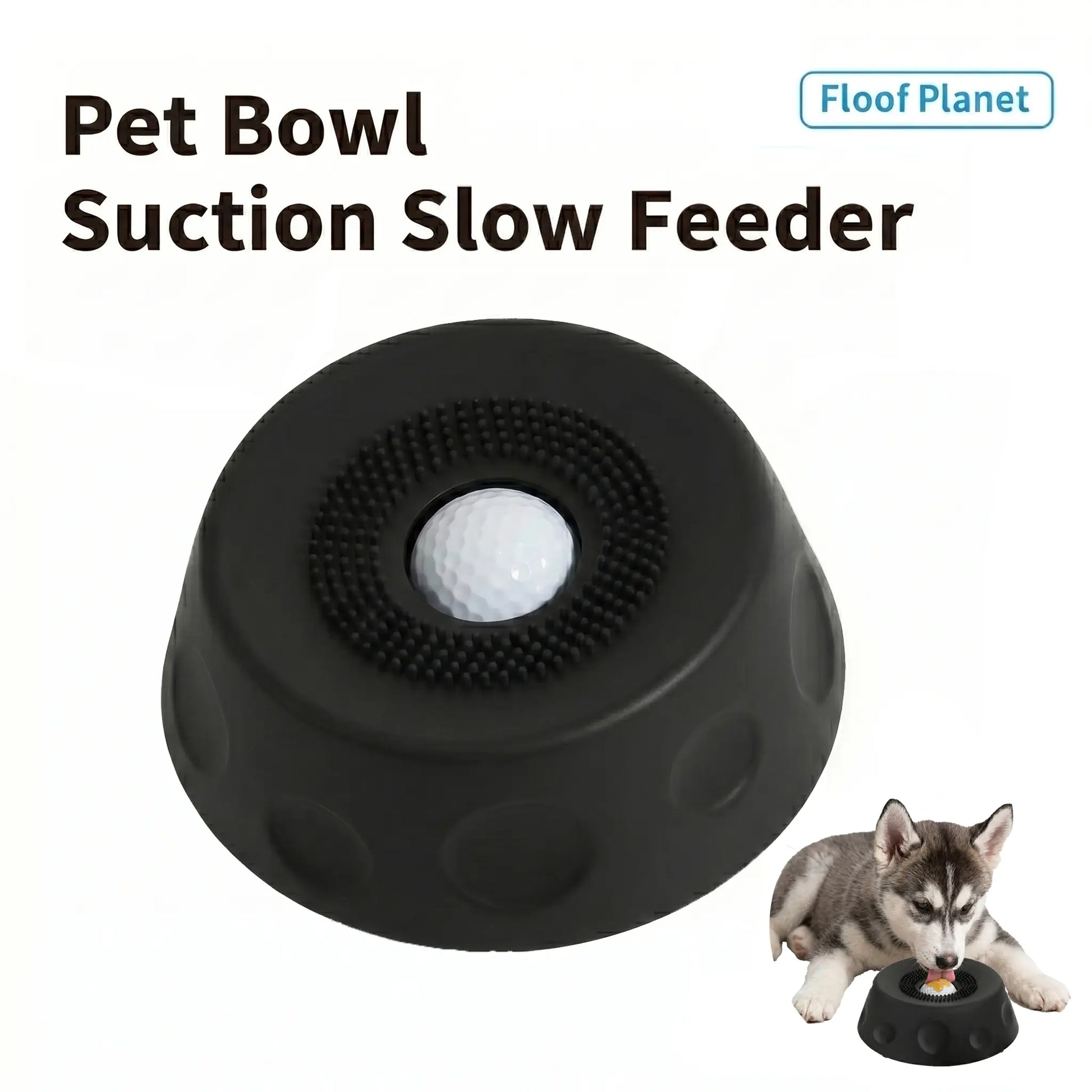 3-In-1 Suction Dog Lick Bowl with Rolling Ball & Brush, Mess-Free Slow Feeder for Liquid Treats & Yogurt, Anti-Slip Pet Lick Bowl
