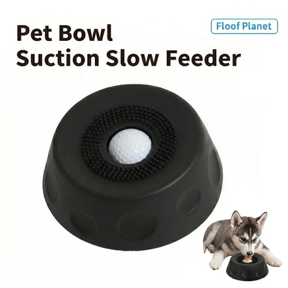 3-In-1 Suction Dog Lick Bowl with Rolling Ball & Brush, Mess-Free Slow Feeder for Liquid Treats & Yogurt, Anti-Slip Pet Lick Bowl
