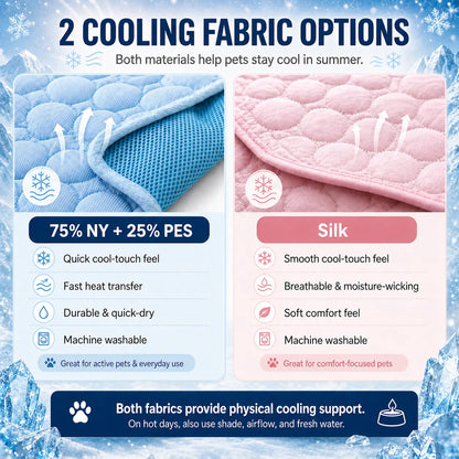 Breathable Ice Silk Pet Cooling Mat | Summer Cold Bed for Dogs & Cats