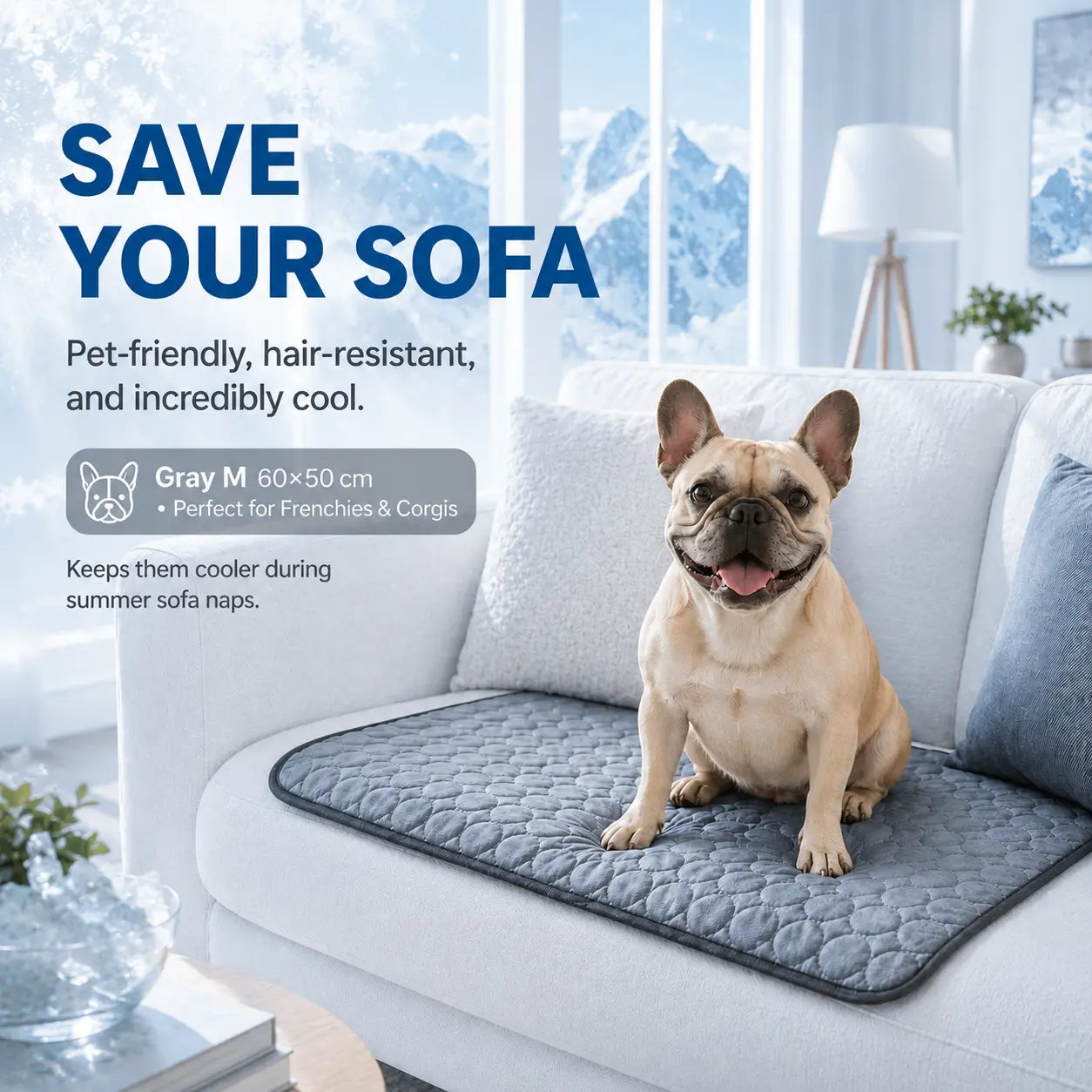 Breathable Ice Silk Pet Cooling Mat | Summer Cold Bed for Dogs & Cats